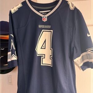 Nike Navy Cowboys Jersey with Number 4